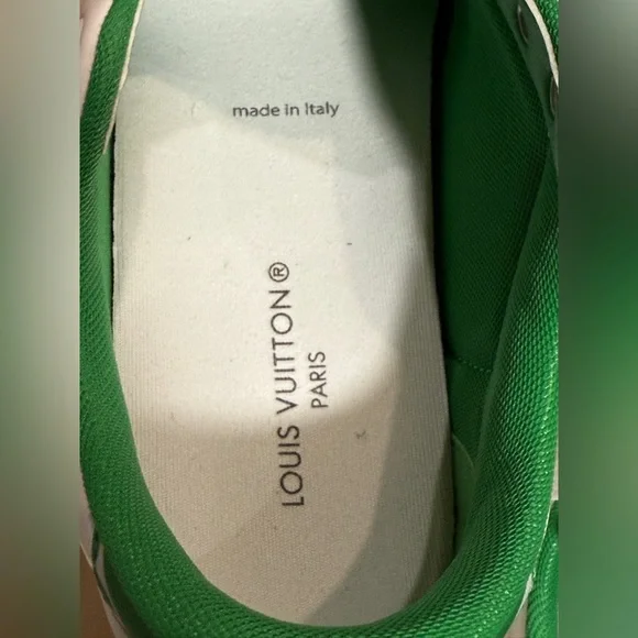 Authentic Louis Vuitton Charlie sneaker white & green